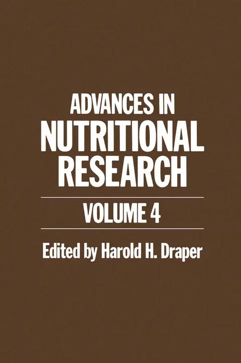 Cover of Advances in Nutritional Research