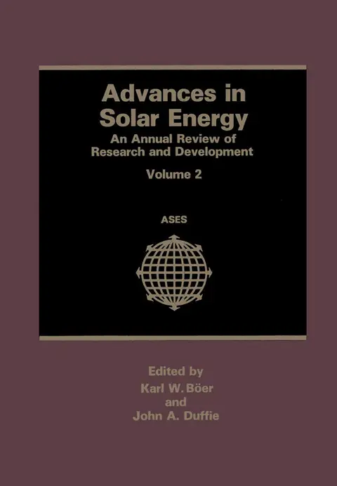 Cover of Advances in Solar Energy