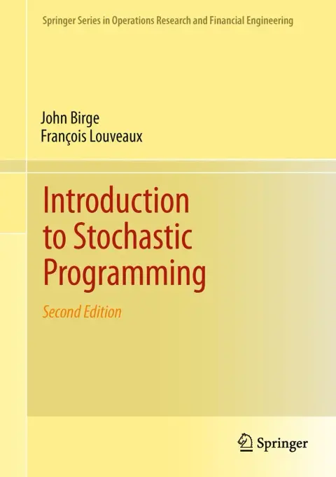 Cover of Introduction to Stochastic Programming