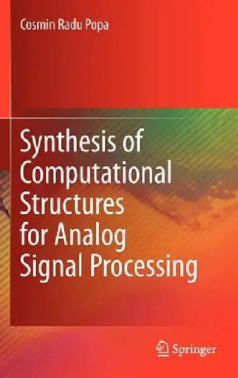 Cover of Synthesis of Computational Structures for Analog Signal Processing