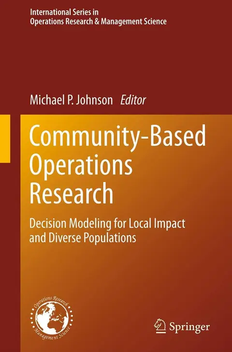 Cover of Community-Based Operations Research