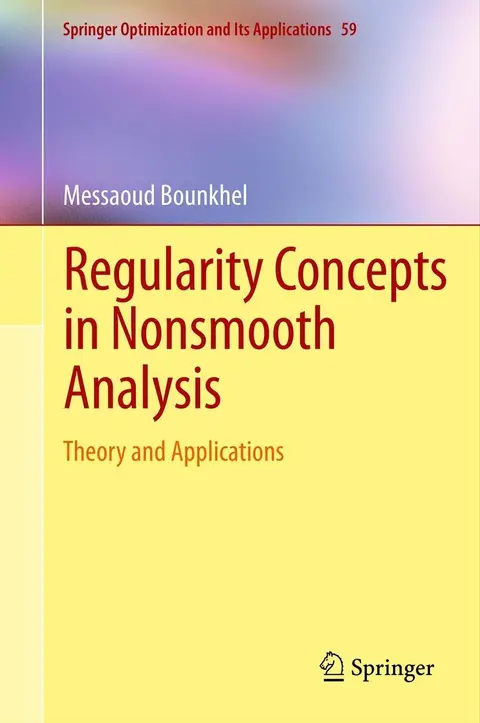 Cover of Regularity Concepts in Nonsmooth Analysis