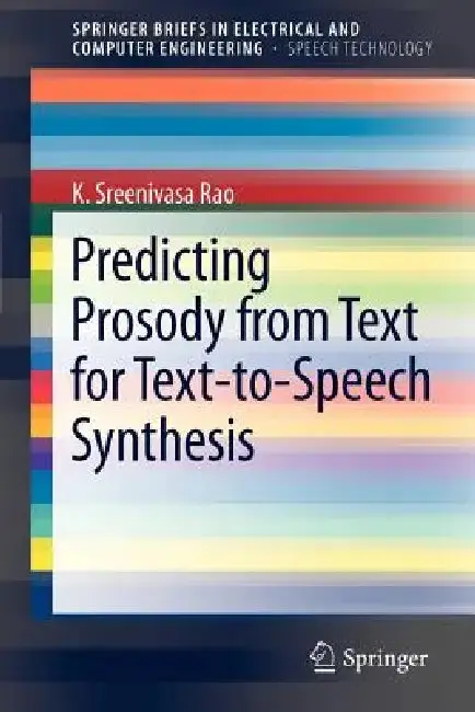 Cover of Predicting Prosody from Text for Text-To-Speech Synthesis