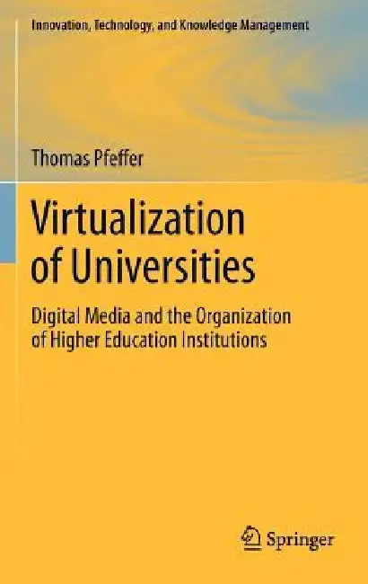 Cover of Virtualization of Universities