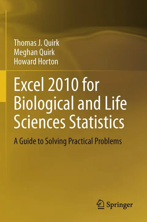 Cover of Excel 2010 for Biological and Life Sciences Statistics