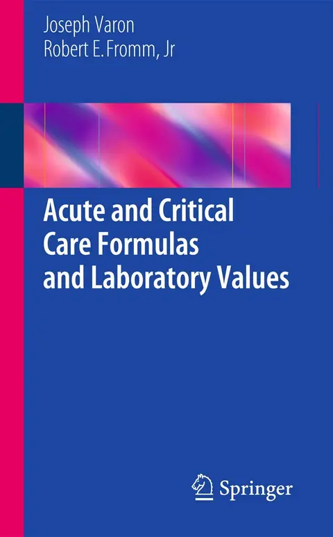 Cover of Acute and Critical Care Formulas and Laboratory Values