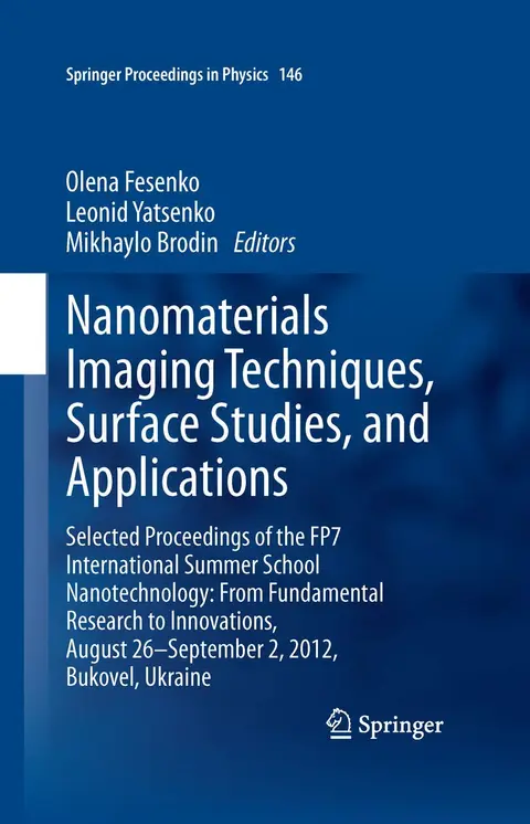 Cover of Nanomaterials Imaging Techniques, Surface Studies, and Applications