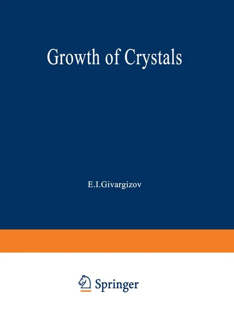 Cover of Growth of Crystals