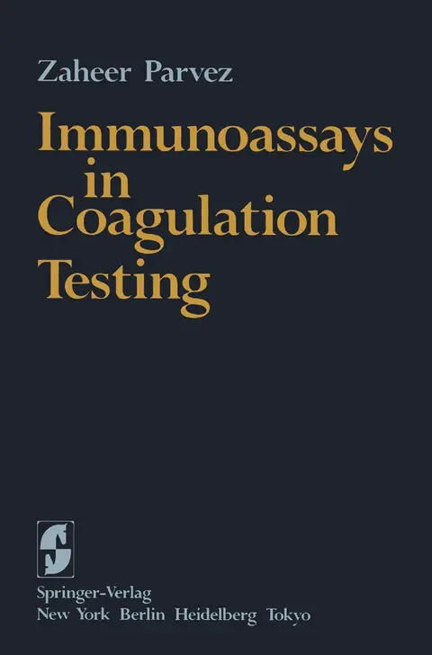 Cover of Immunoassays in Coagulation Testing