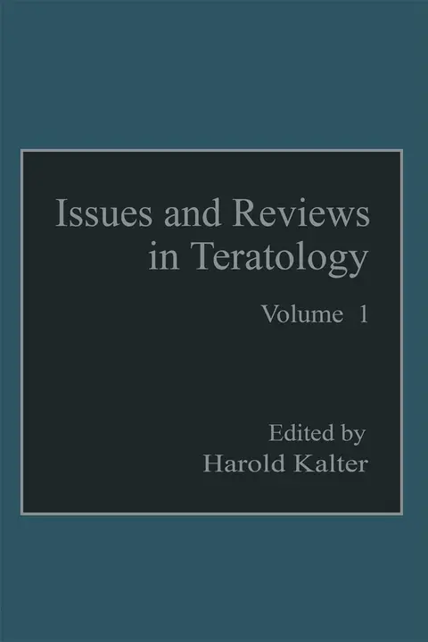 Cover of Issues and Reviews in Teratology