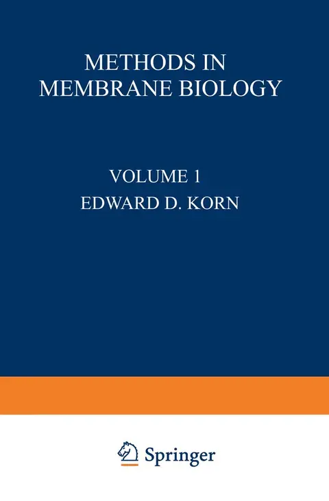 Cover of Methods in Membrane Biology