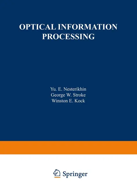 Cover of Optical Information Processing