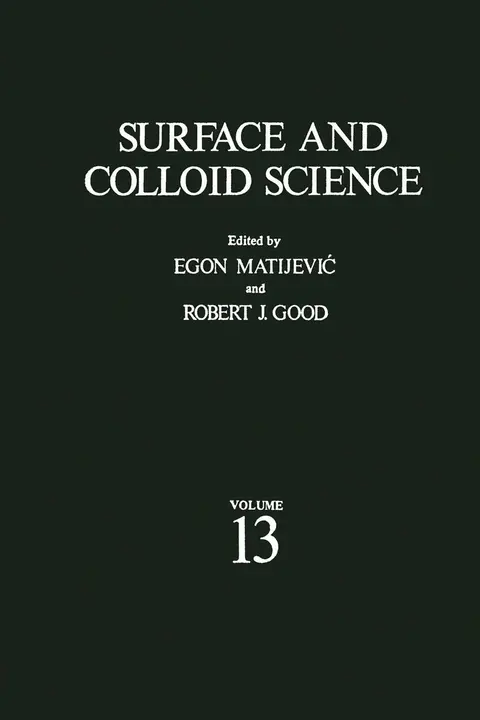 Cover of Surface and Colloid Science