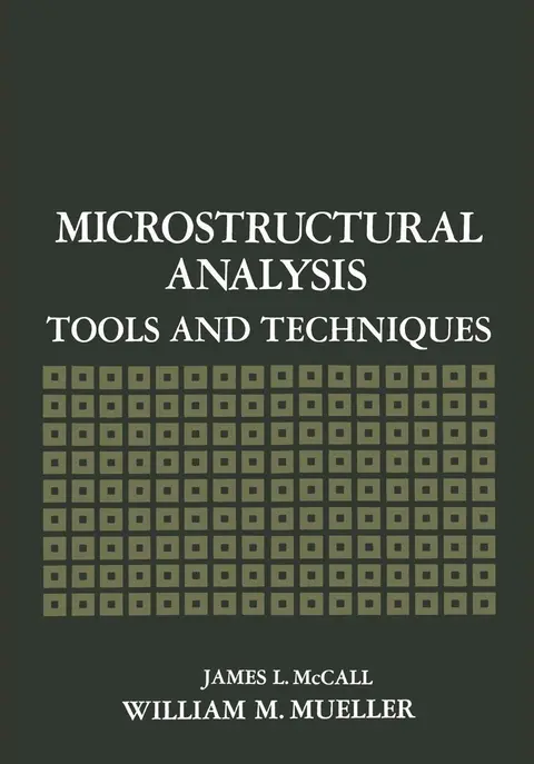 Cover of Microstructural Analysis