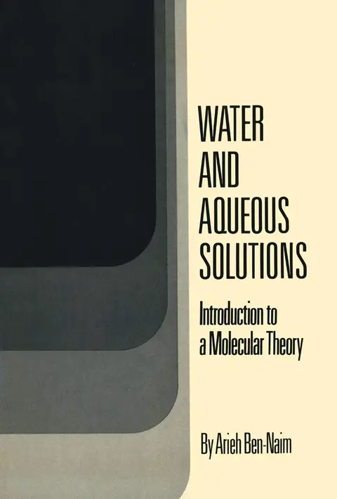 Cover of Water and Aqueous Solutions