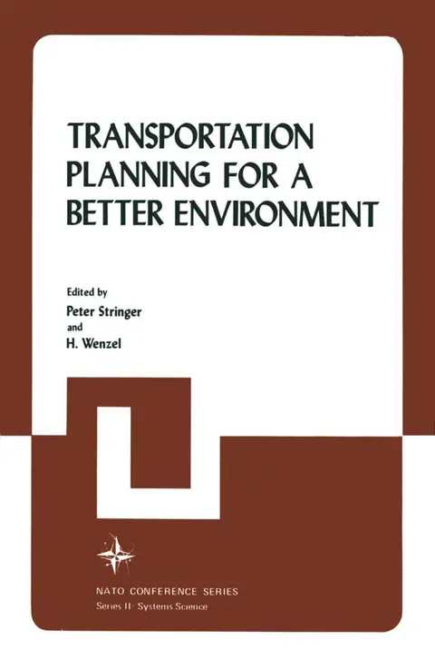 Cover of Transportation Planning for a Better Environment