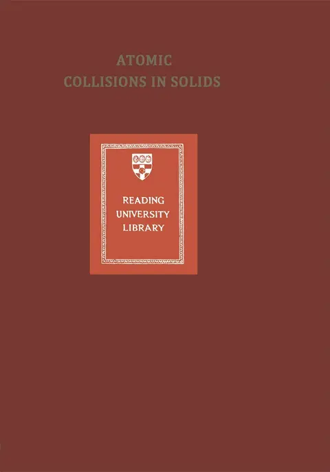 Cover of Atomic Collisions in Solids