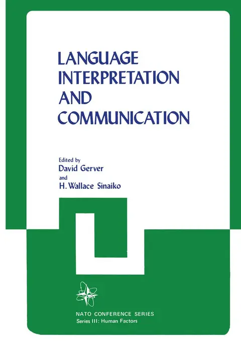 Cover of Language Interpretation and Communication
