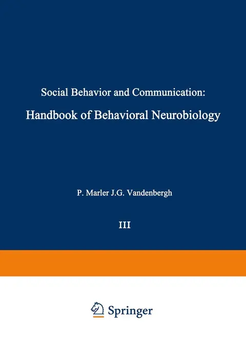Cover of Social Behavior and Communication