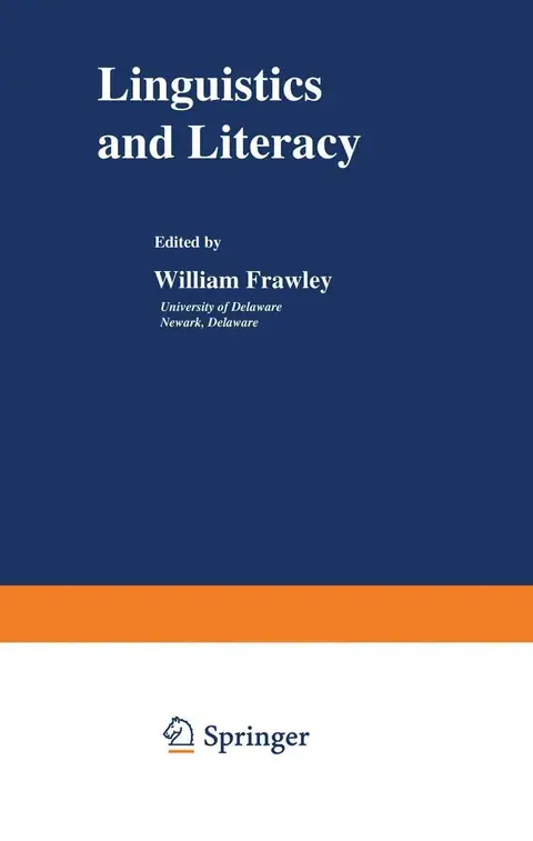 Cover of Linguistics and Literacy