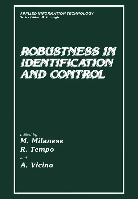 Cover of Robustness in Identification and Control