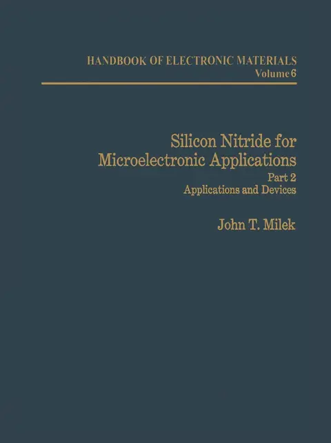 Cover of Silicon Nitride for Microelectronic Applications