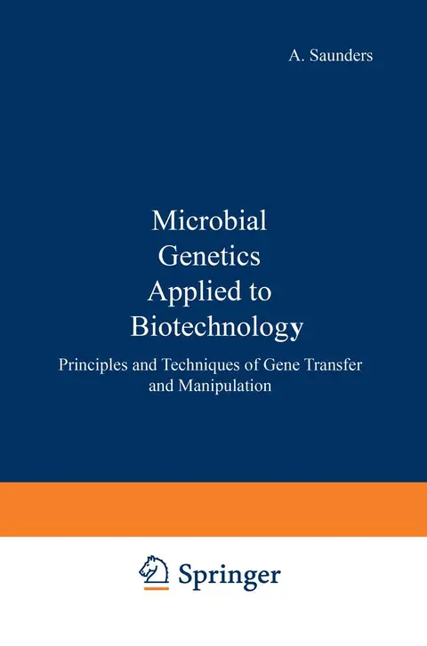 Cover of Microbial genetics applied to biotechnology