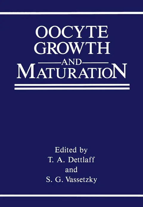 Cover of Oocyte Growth and Maturation