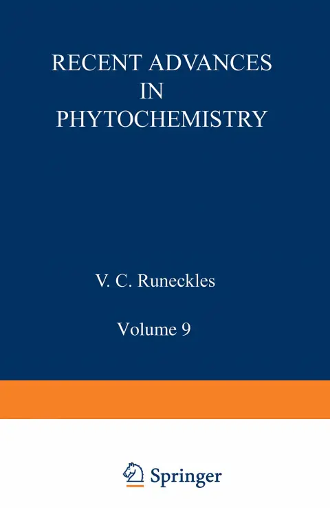 Cover of Recent Advances in Phytochemistry