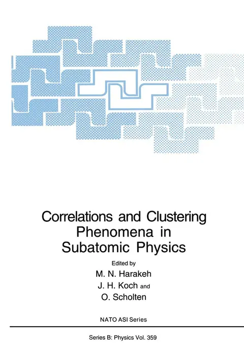 Cover of Correlations and Clustering Phenomena in Subatomic Physics