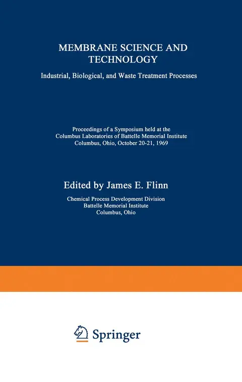 Cover of Membrane Science and Technology