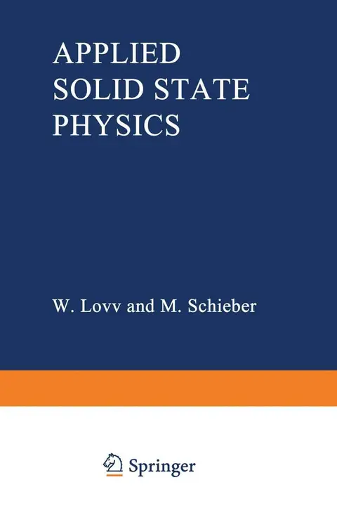 Cover of Applied Solid State Physics