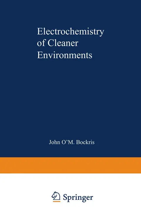 Cover of Electrochemistry of Cleaner Environments