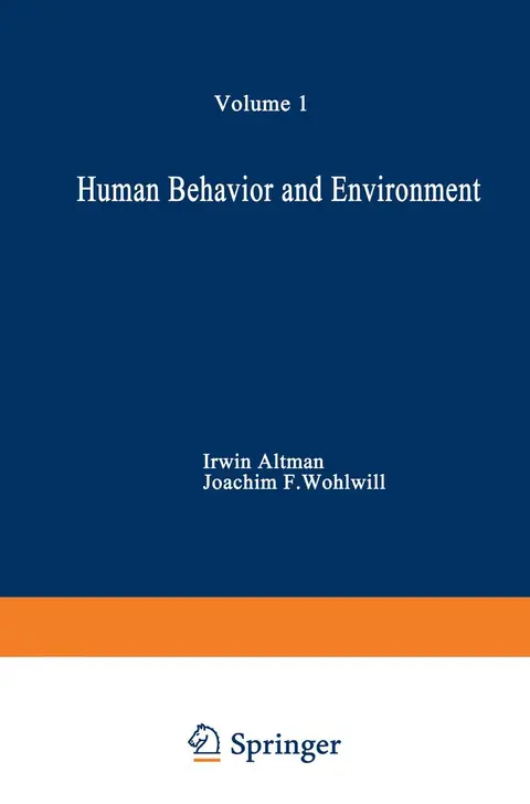 Cover of Human Behavior and Environment