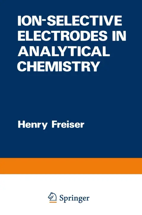 Cover of Ionselective Electrodes in Analytical Ch