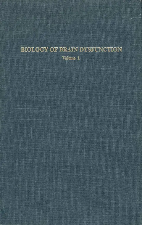 Cover of Biology of Brain Dysfunction