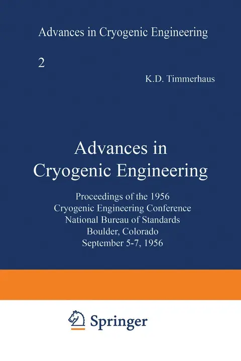 Cover of Advances in Cryogenic Engineering