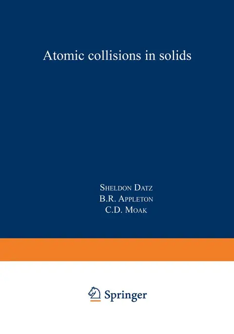 Cover of Atomic Collisions in Solids