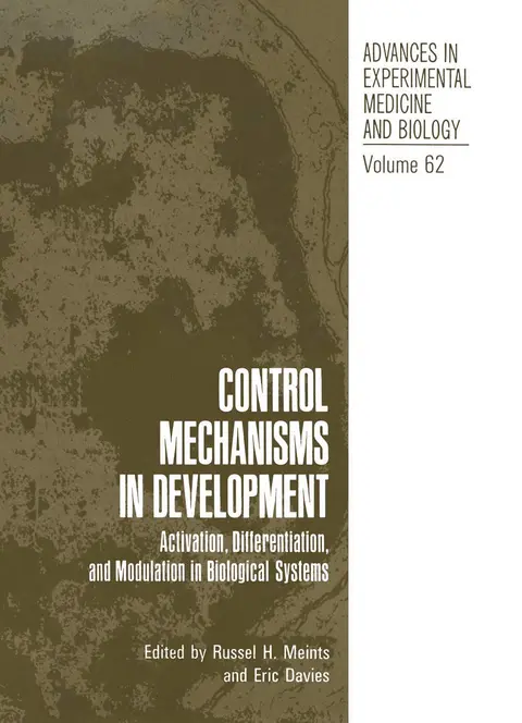 Cover of Control Mechanisms in Development