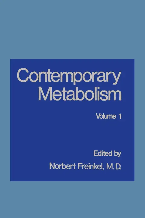 Cover of Contemporary Metabolism