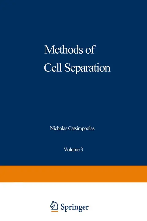Cover of Methods of Cell Separation