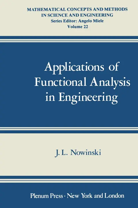 Cover of Applications of Functional Analysis in Engineering