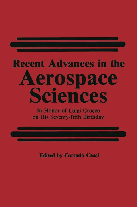 Cover of Recent Advances in the Aerospace Sciences