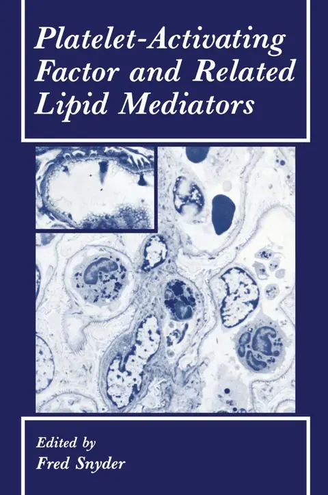 Cover of Platelet-Activating Factor and Related Lipid Mediators