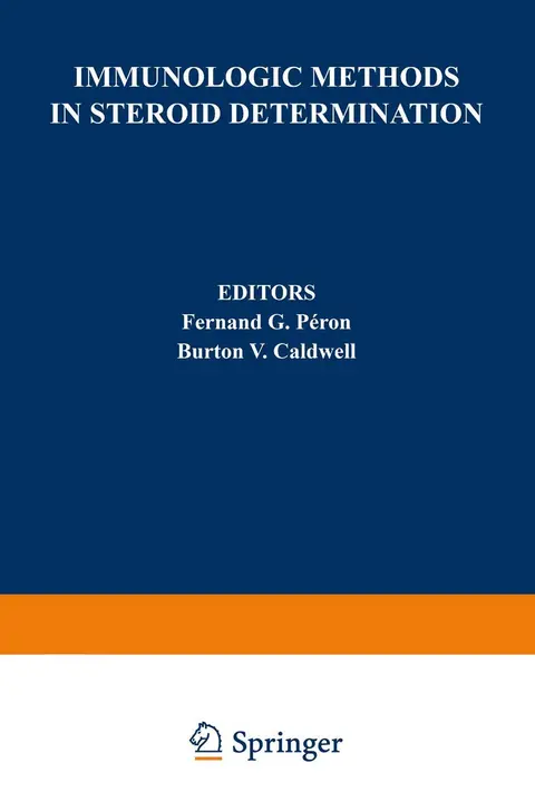 Cover of Immunologic Methods in Steroid Determination
