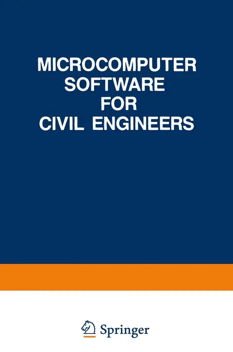Cover of Microcomputer Software for Civil Engineers