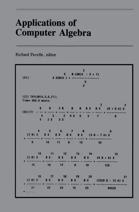 Cover of Applications of Computer Algebra