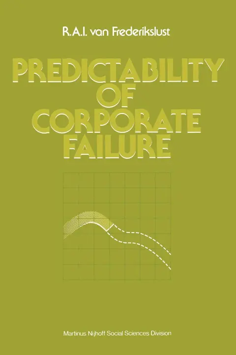 Cover of Predictability of corporate failure
