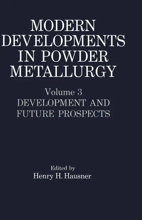 Cover of Modern Developments in Powder Metallurgy