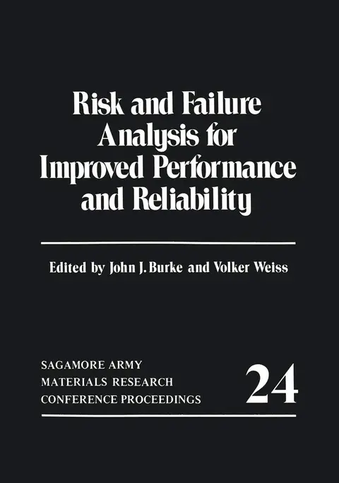 Cover of Risk and Failure Analysis for Improved Performance and Reliability